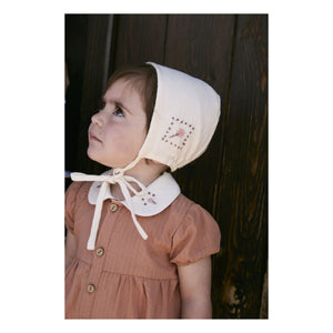 birinit - Organic Cotton Embroidered Crush | Ivory