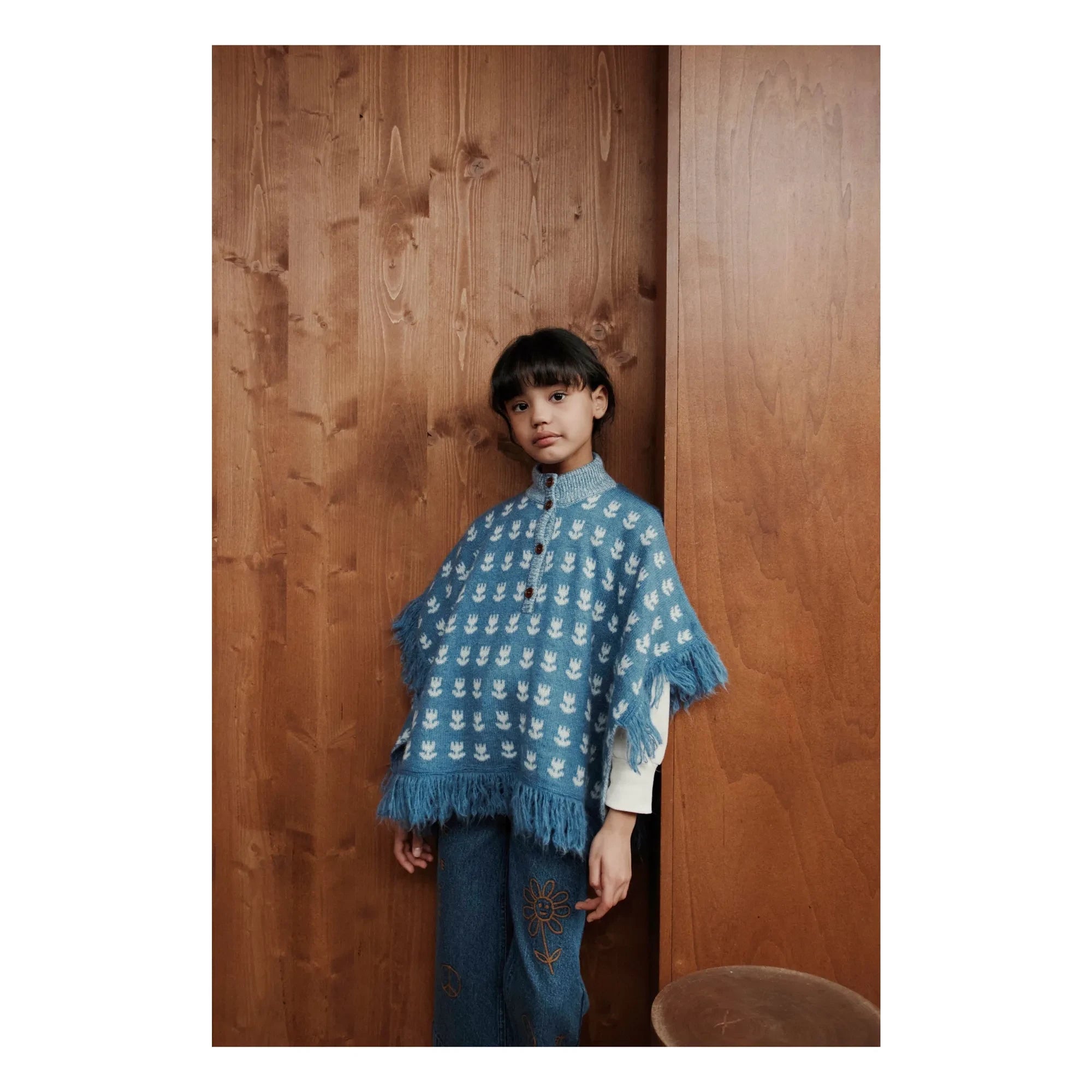 Emile et Ida - Blue Embroidered Jeans