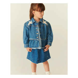 Copenhagen Colors - Organic cotton denim skirt | Blue