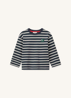 Liewood - Tyler Striped Organic Cotton T-Shirt | Navy