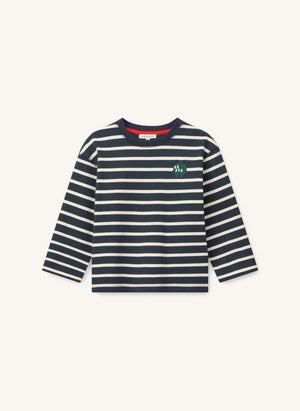 Liewood - Tyler Striped Organic Cotton T-Shirt | Navy