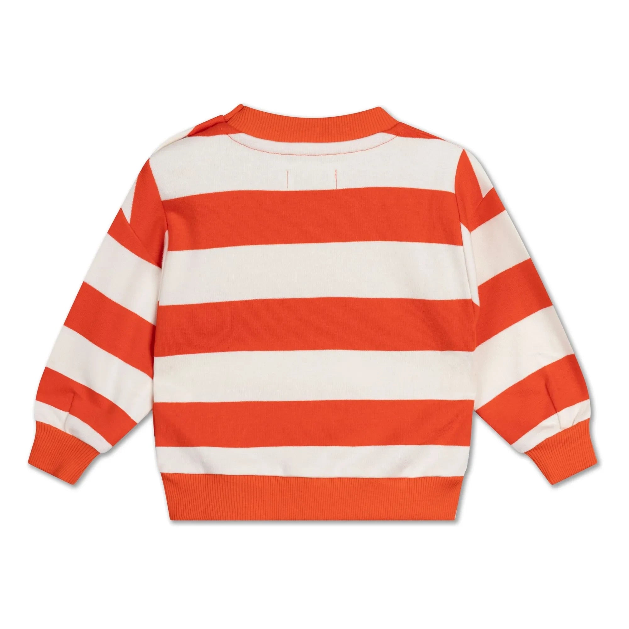 Repose AMS - Cozydrop Striped Organic Cotton Sweatshirt | Orange
