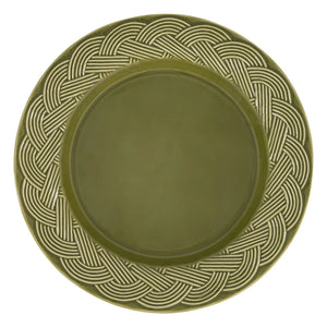 House of Capricorn - Wicker Dinner Plate | Green
