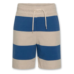 AO76 - Eliot Striped Recycled Cotton Shorts | Blue