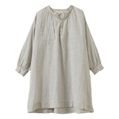 Caramel - Yew Checkered Dress | White