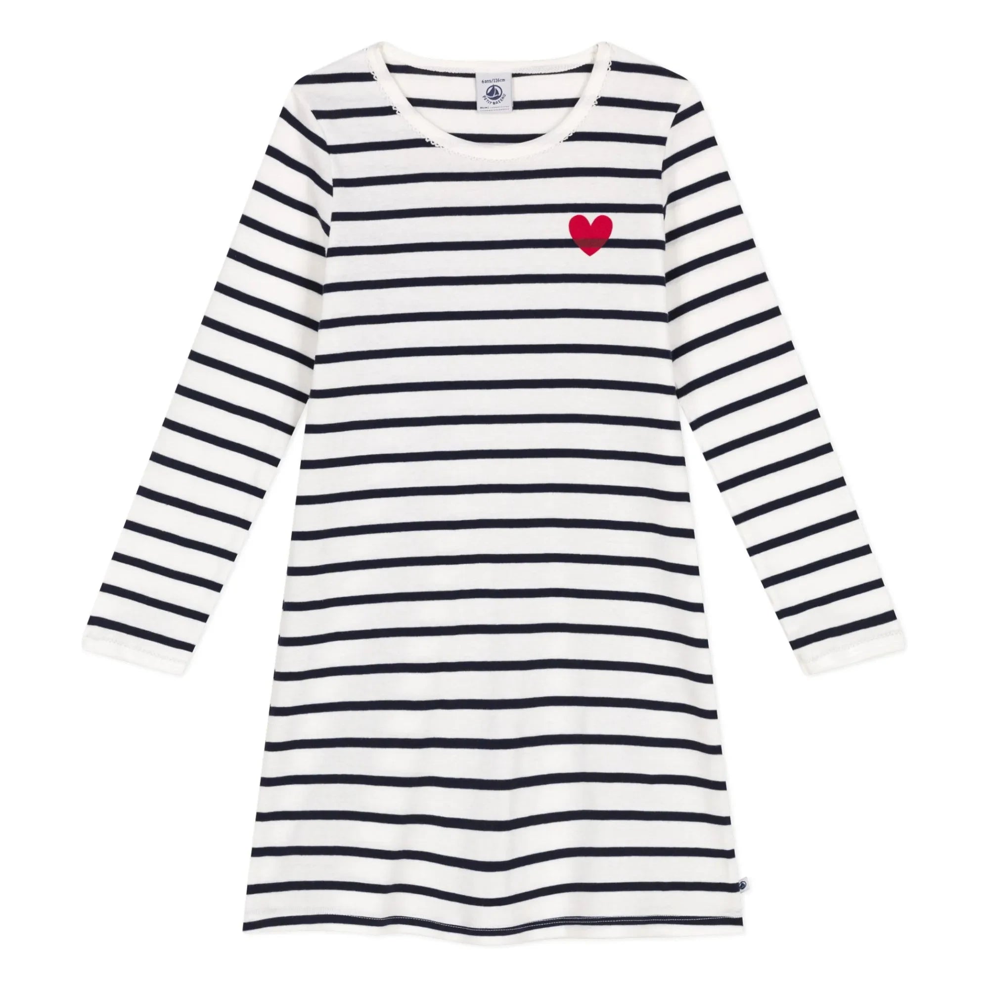 Petit Bateau - Striped Nightgown | Navy Blue