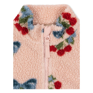 Konges Sløjd - Jody Cherries Recycled Fiber Sherpa Jacket | Pink