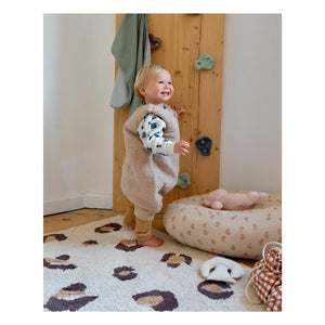 Tante Reine - Organic cotton footed sleeping bag Teddy | Sand