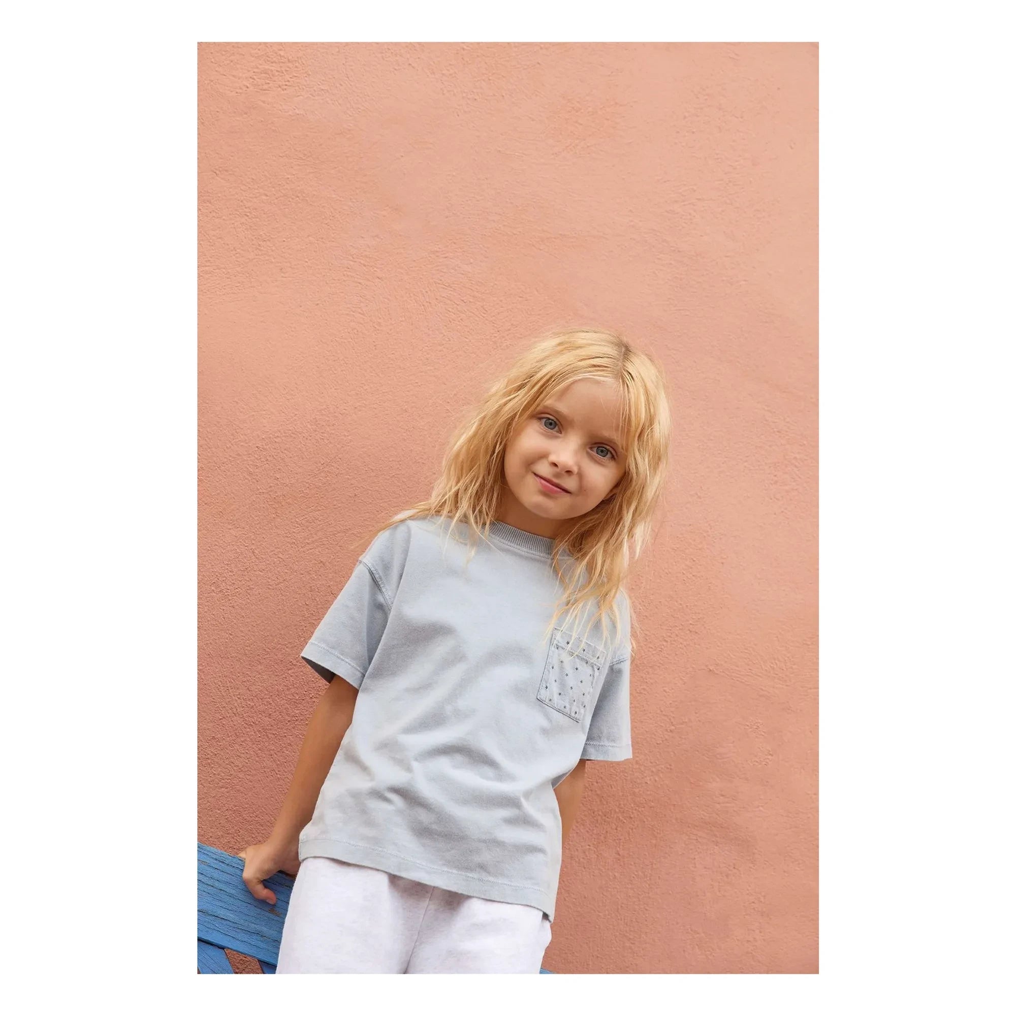 Bonton - Nixon Star Pocket T-Shirt | Gray Blue