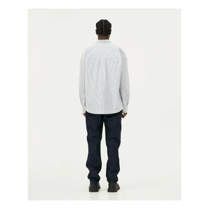 Noyoco - Bora Striped Organic Cotton Shirt | Light Blue