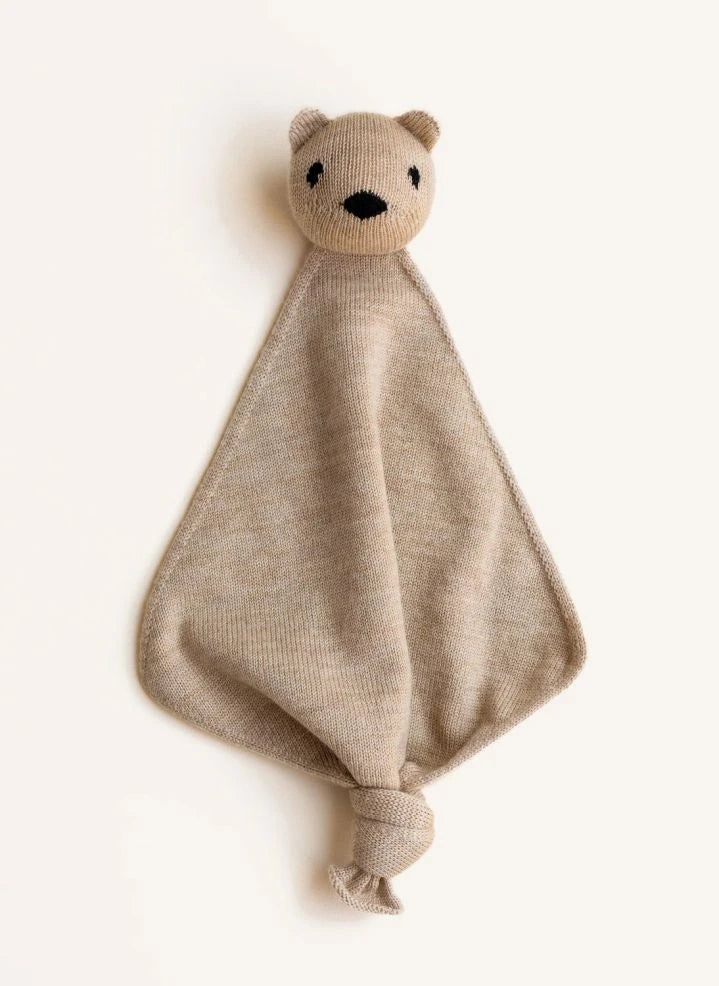 Hvid - Tokki Merino Wool Toy Bear | Sand