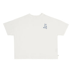 Jenest - Oversized T-Shirt Ben On my Way Organic Cotton | White