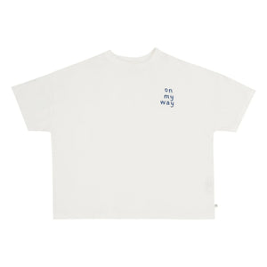 Jenest - Oversized T-Shirt Ben On my Way Organic Cotton | White
