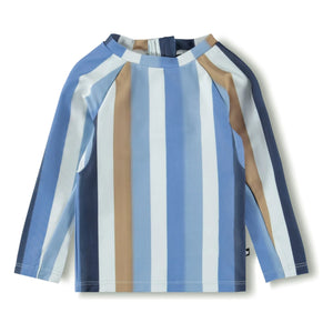 Molo - Nemo Striped UV Protective T-Shirt Made from Recycled Fibers | Blue