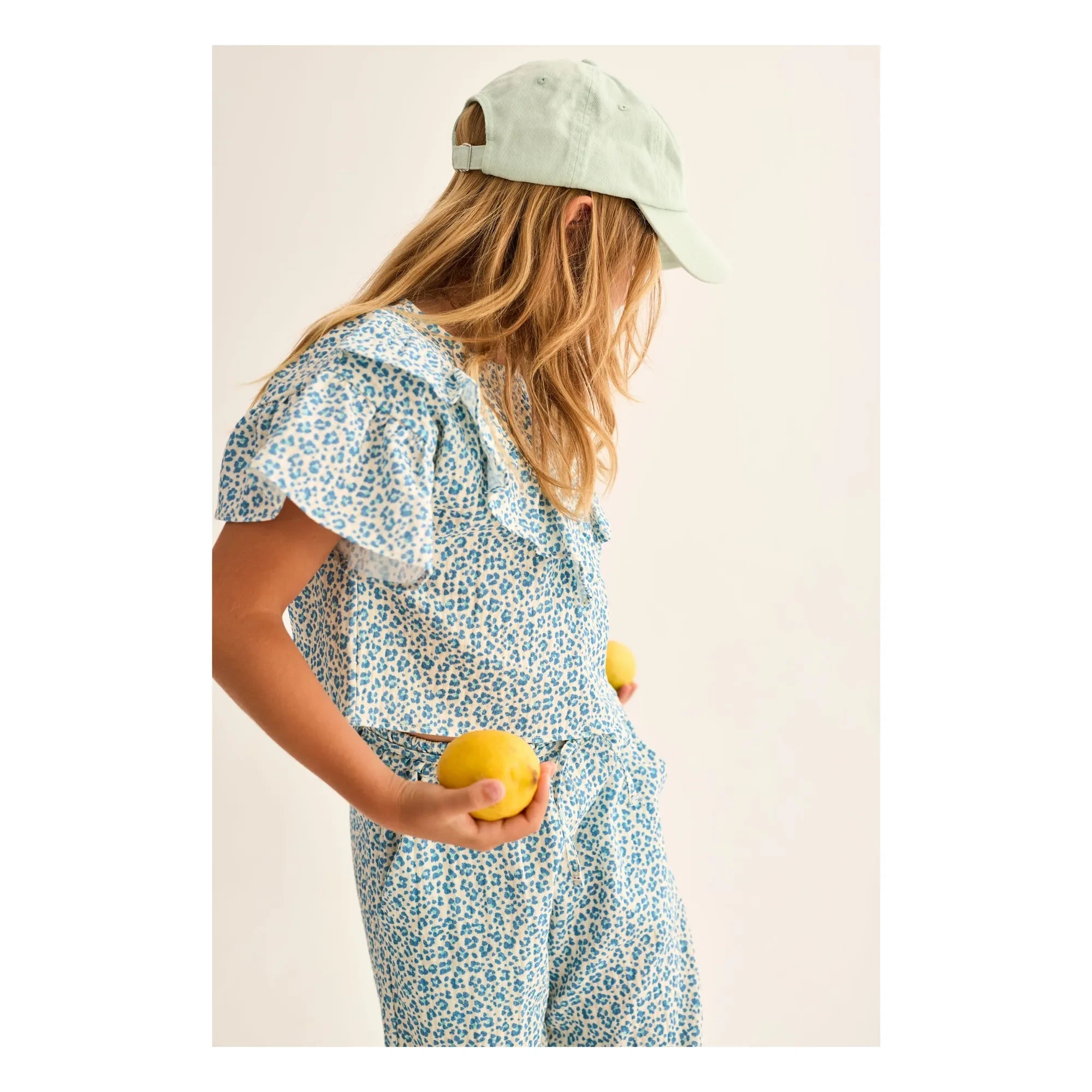 Cozmo - Dunal Leopard Blouse | Turquoise