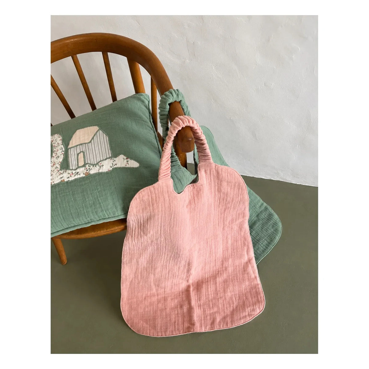 Editions Aimable - Large Gustave Apron | Old Rose Gauze