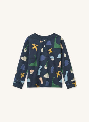 Liewood - Wilhelm Dinosaurs Organic Cotton Pajamas | Navy
