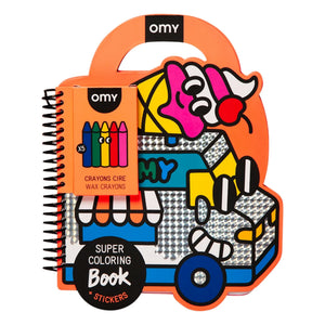 Omy - Sticker Coloring Book