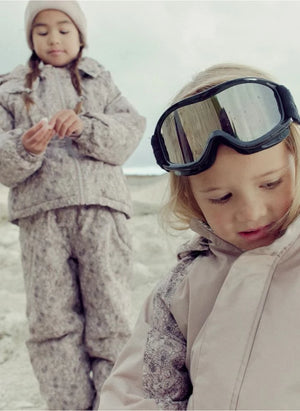 Wheat - Melte Fleurs Ski Suit Made from Recycled Fibers | Light Pink
