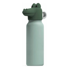 Liewood - Falk Crocodile su şişesi - 350 ml | Nane/Çimen yeşili