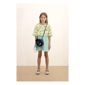 Tinycottons - Striped Linen Skirt | Green
