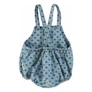 Piupiuchick - Jean Cœurs Jumpsuit | Light Blue