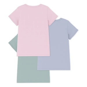 Petit Bateau - Set of 3 Cocot T-Shirts | Pink