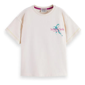 Scotch & Soda - Scotch & Soda Artwork T-Shirt | Cream