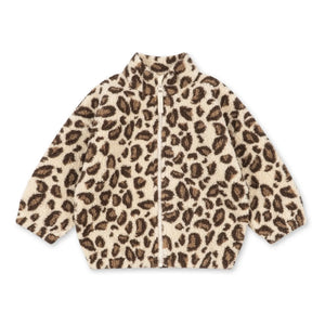Konges Sløjd - Recycled Fiber Jody Leopard Sherpa Jacket | Beige