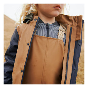 Wheat - Recycled Fiber Waterproof Jacket | Gray Blue