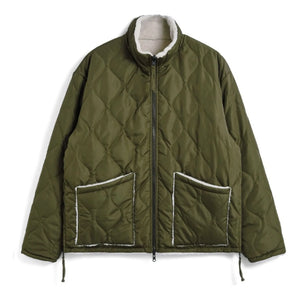 Taion - Military Reversible Stand Collar Jacket | Khaki