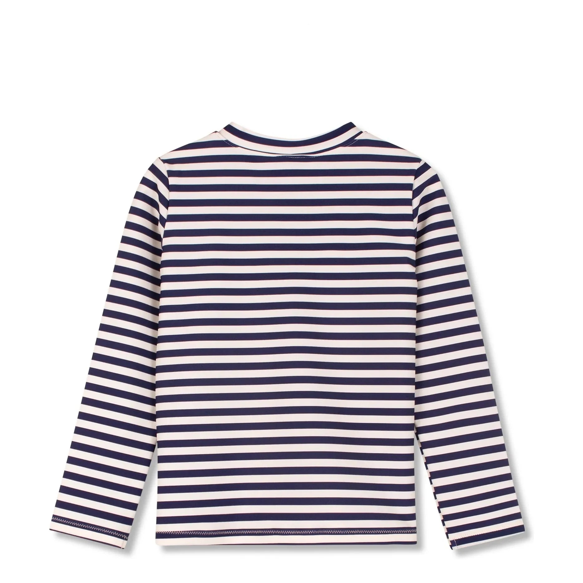 Wynken - Striped UV-Protective Zipper T-Shirt Recycled Fibers | Navy Blue