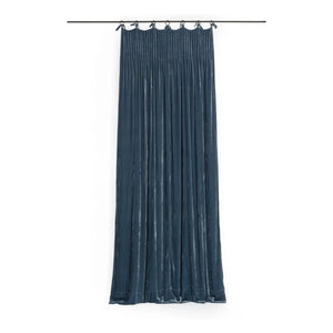 Le Monde Sauvage - Istanbul Blue Silk Velvet Curtain