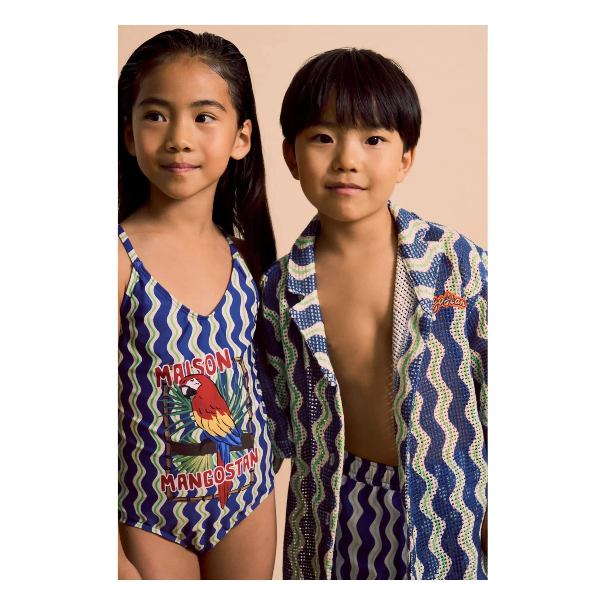 Maison Mangostan - Wavy Shirt | Blue
