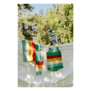 Bayiri - Rainbow Organic Cotton Cardigan | Turquoise