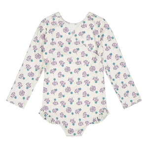 Soor Ploom - Mayes Floral Swimsuit Recycled Fibers | White