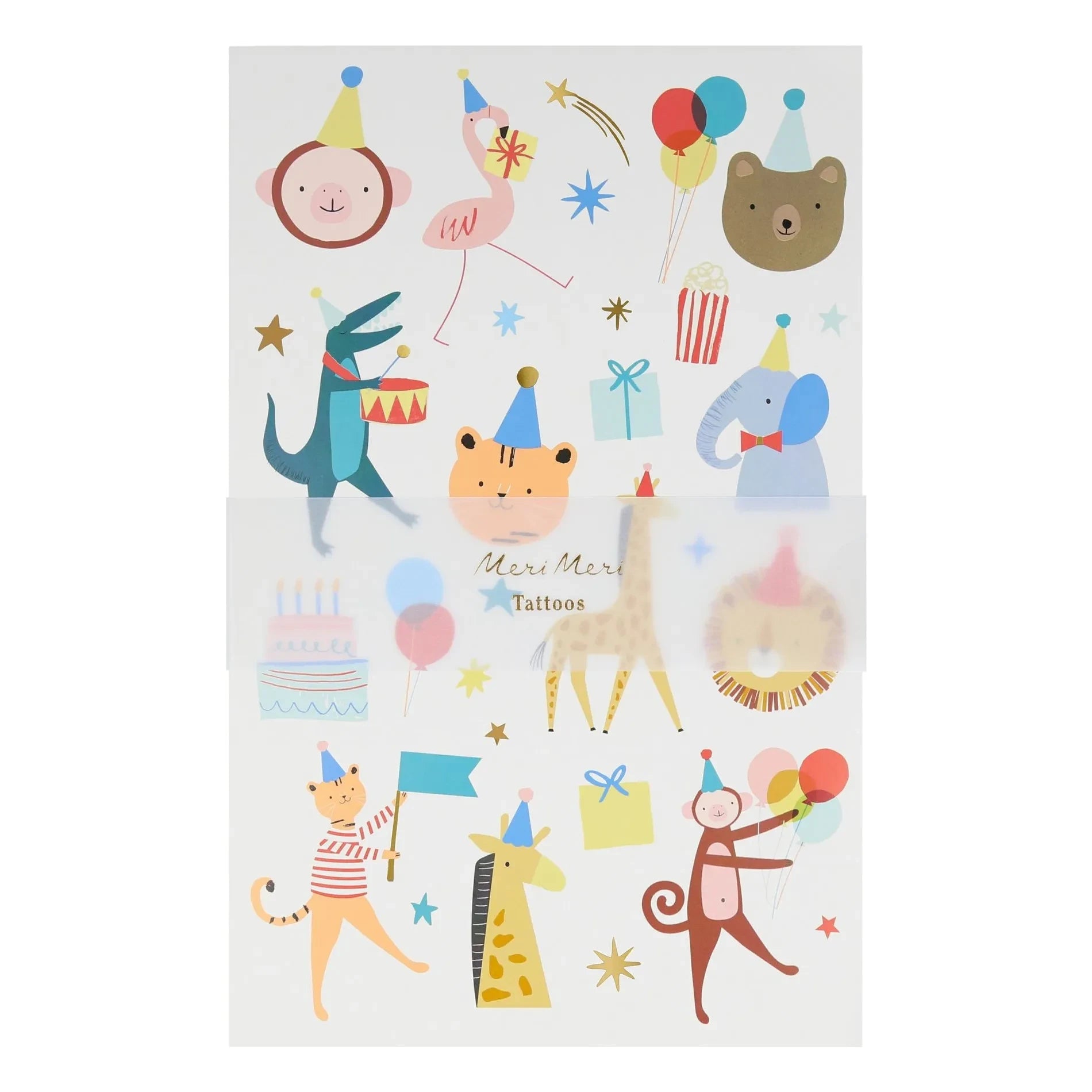 Meri Meri - Animal Parade Temporary Tattoos