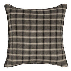 Le Monde Sauvage - Highlands Washed Linen Pillowcase | Dark Gray