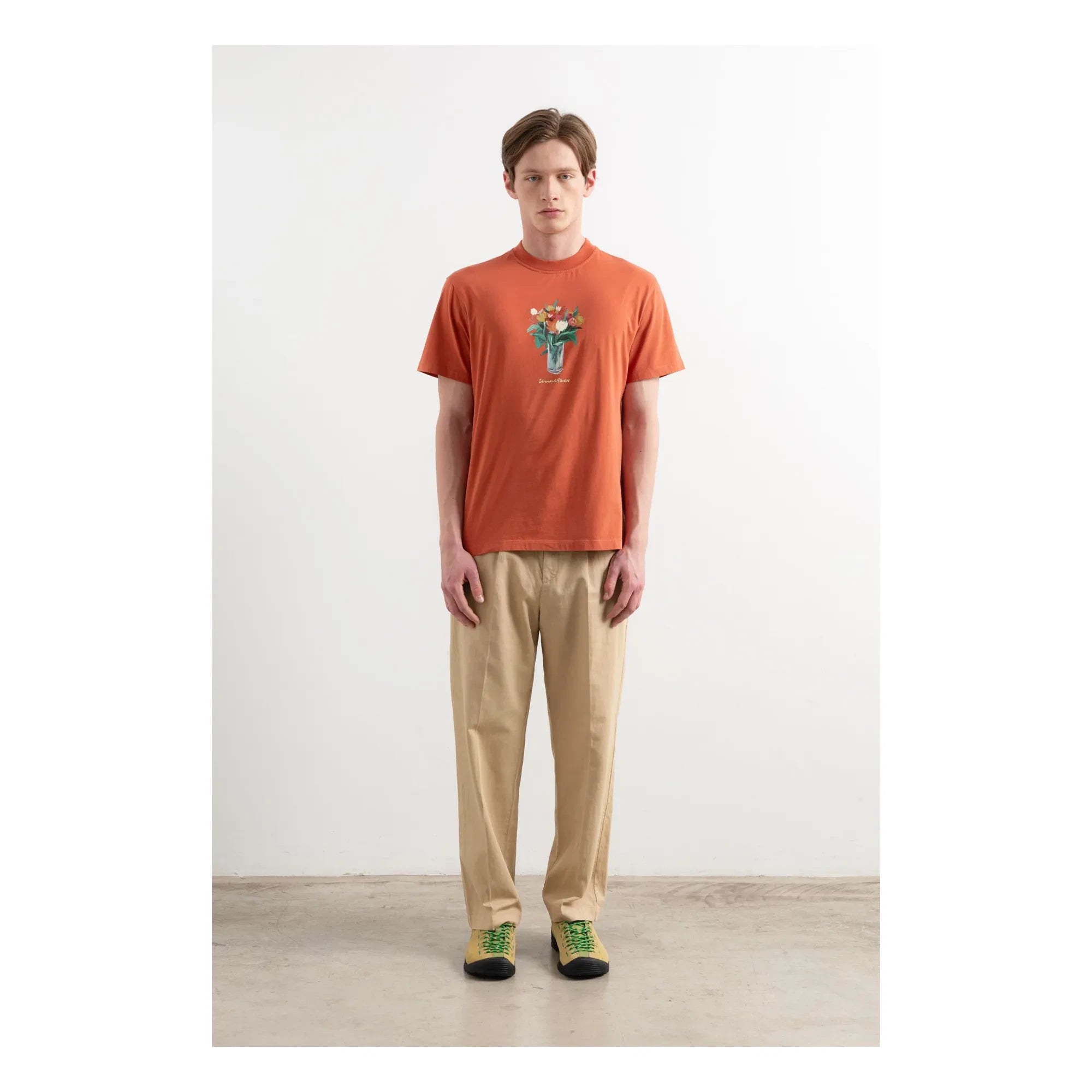 Edmmond Studios - Lush Cotton T-Shirt | Red Ochre