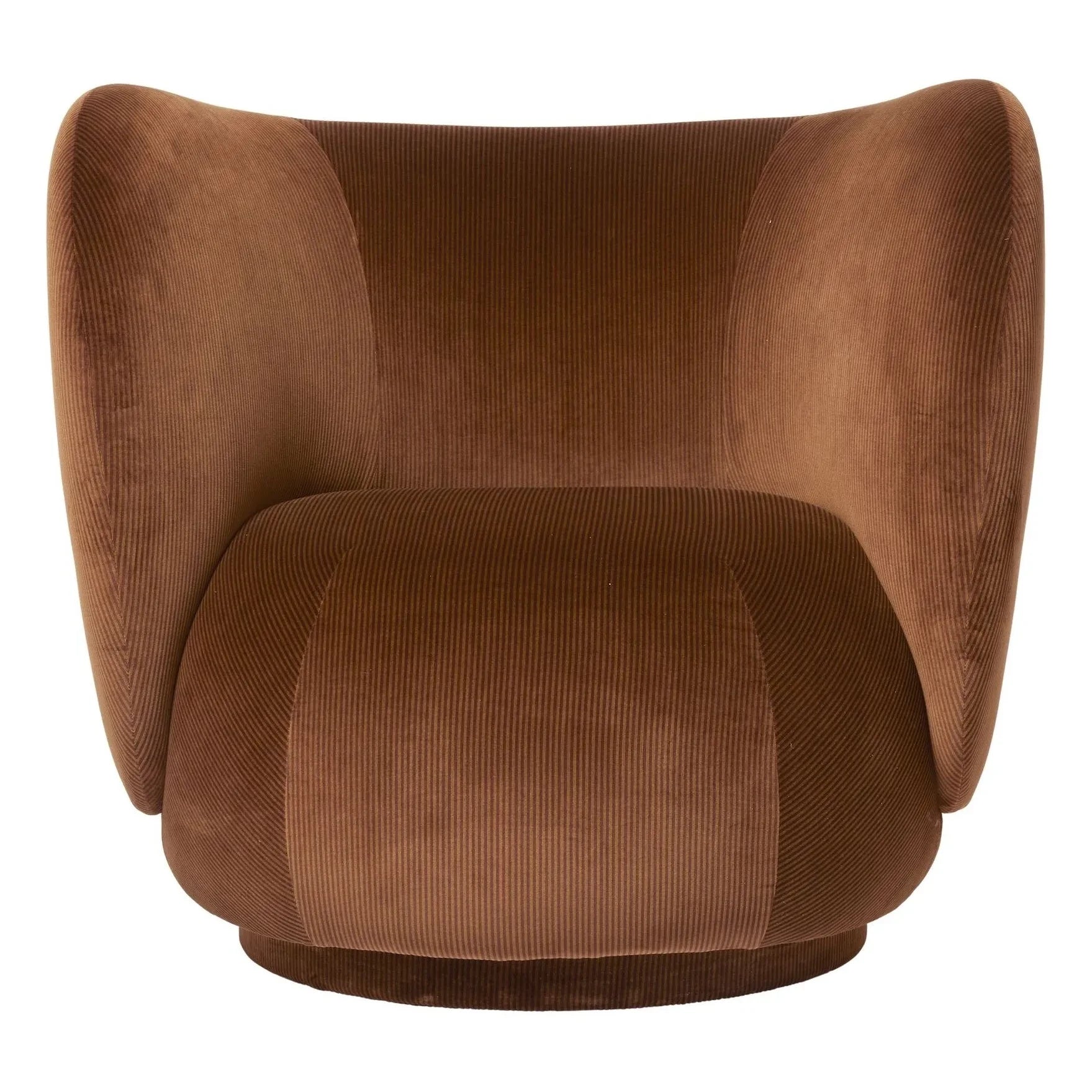 Ferm Living - Rico velvet armchair | Rust color