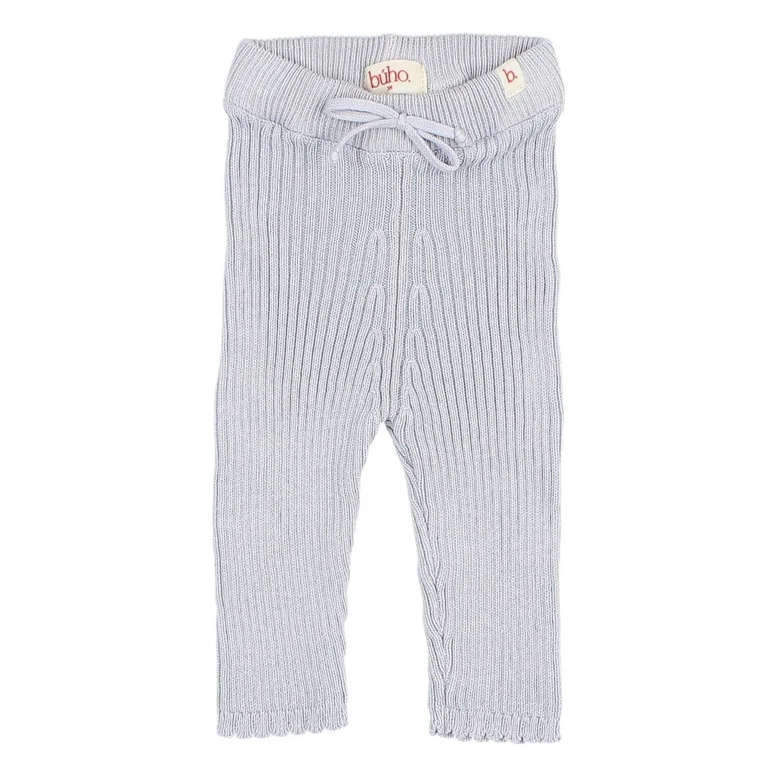 Búho - Fitted Organic Cotton Leggings | Light Blue