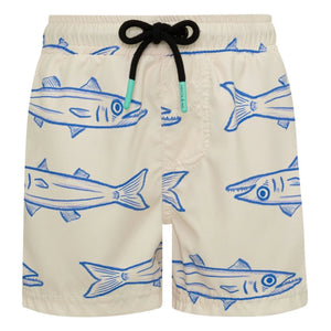Pepita & Me - Barracudas Swim Shorts | Ecru