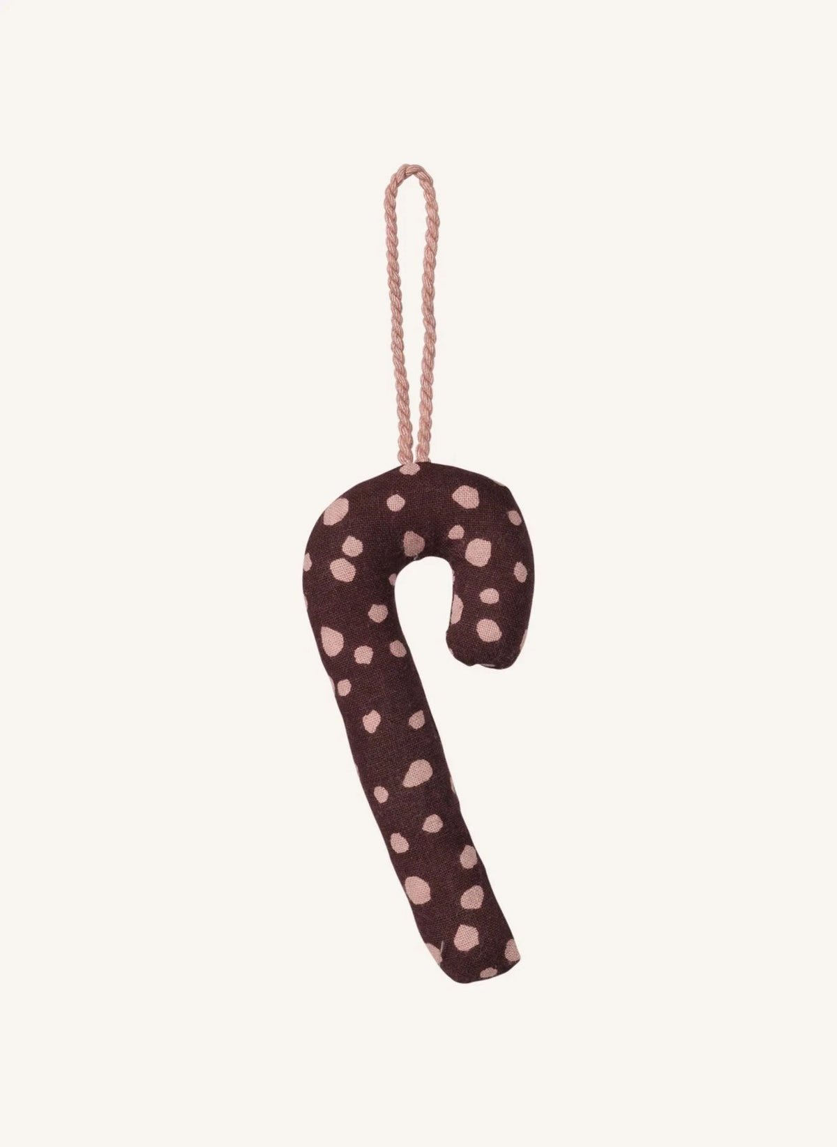 Broste Copenhagen - Christmas decoration cotton cane | Brown