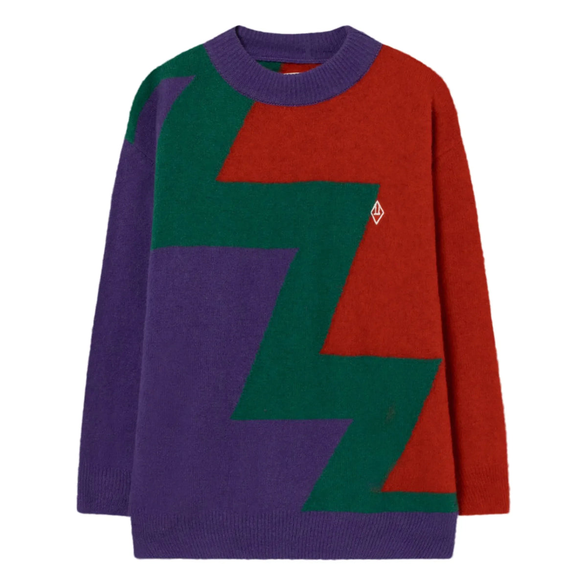 The Animals Observatory - Bull Multicolored Sweater | Purple