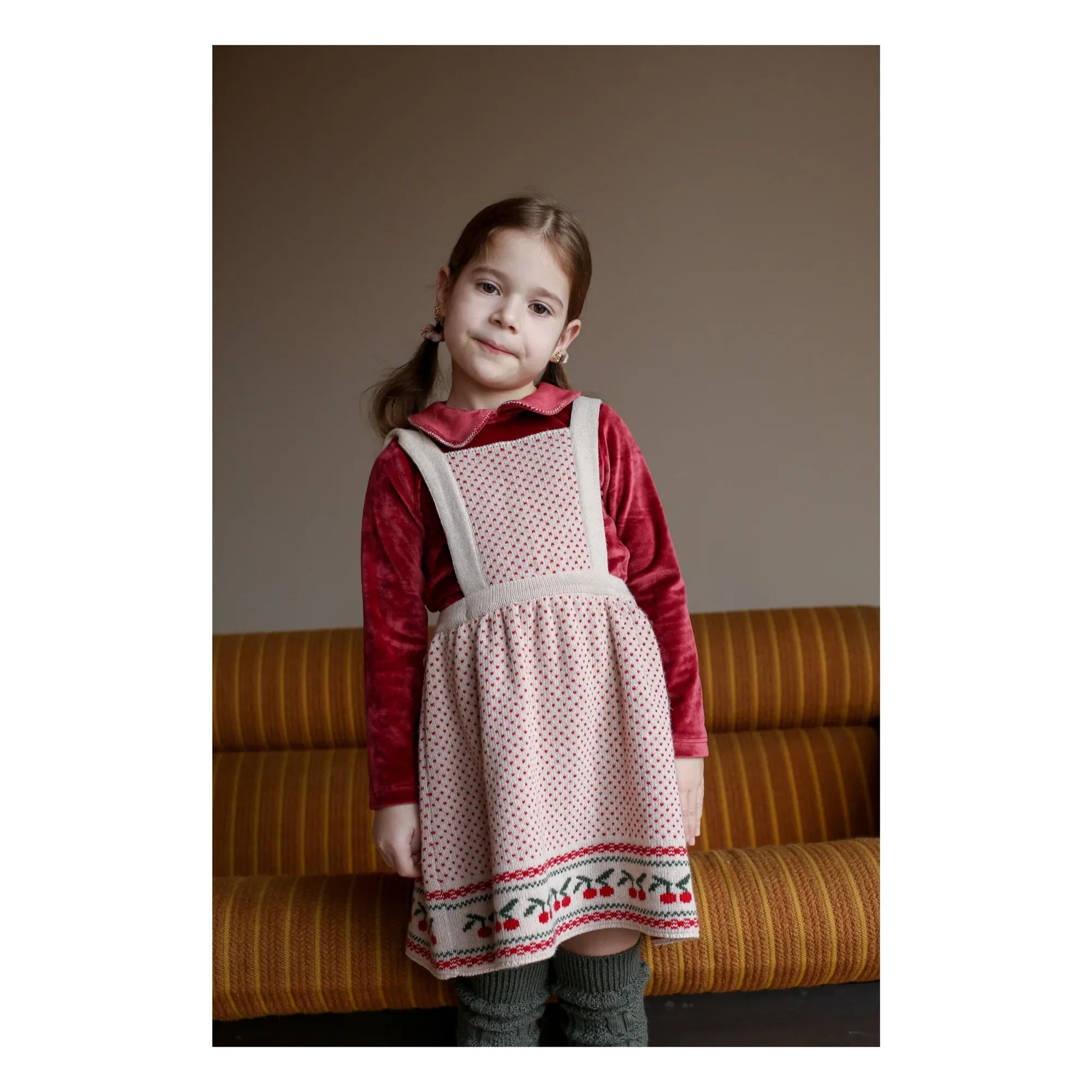 Kalinka - Ornela Merino wool dress | Beige