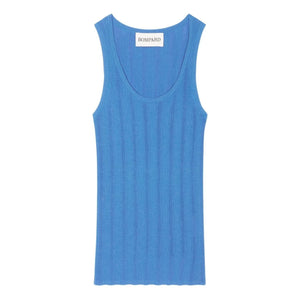 Bompard - Cotton Tank Top | Azure Blue