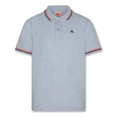 AO76 - Carter Recycled Cotton Polo Shirt | Light Blue