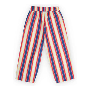The New Society - Striped Gorse Cord Trousers | Red