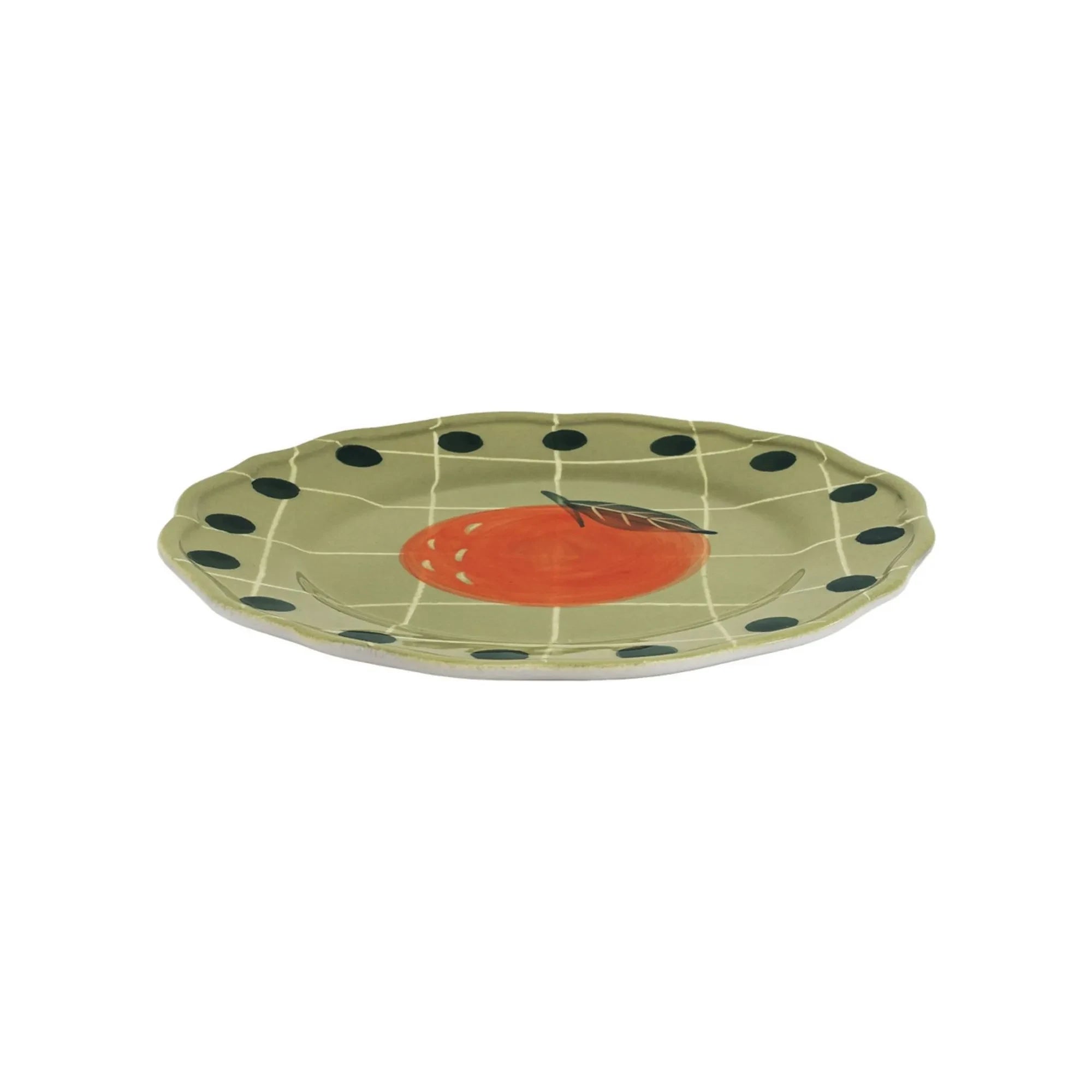 Bitossi - Orange Plate | Green Water