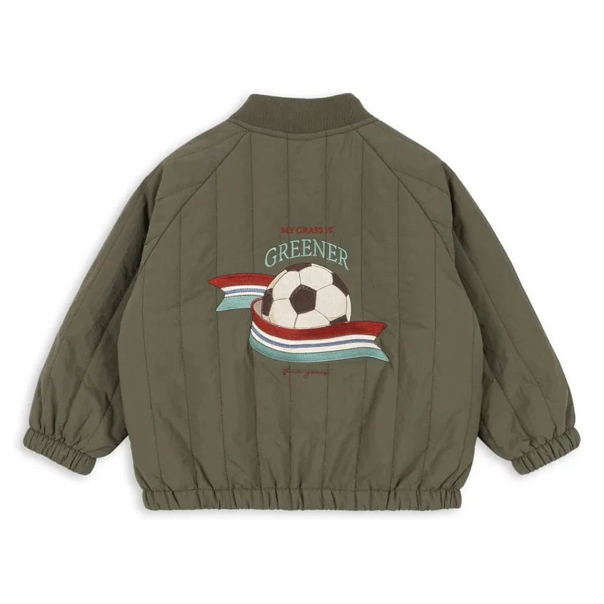 Konges Sløjd - Juno Football Bomber Jacket | Khaki